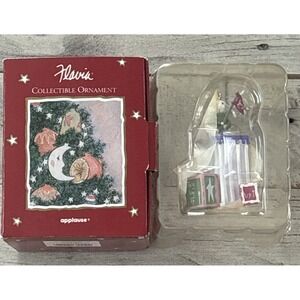 Applause Flavia Weedn 1993 "The Romance of Life" Bunny &‎ Joy Christmas Ornament